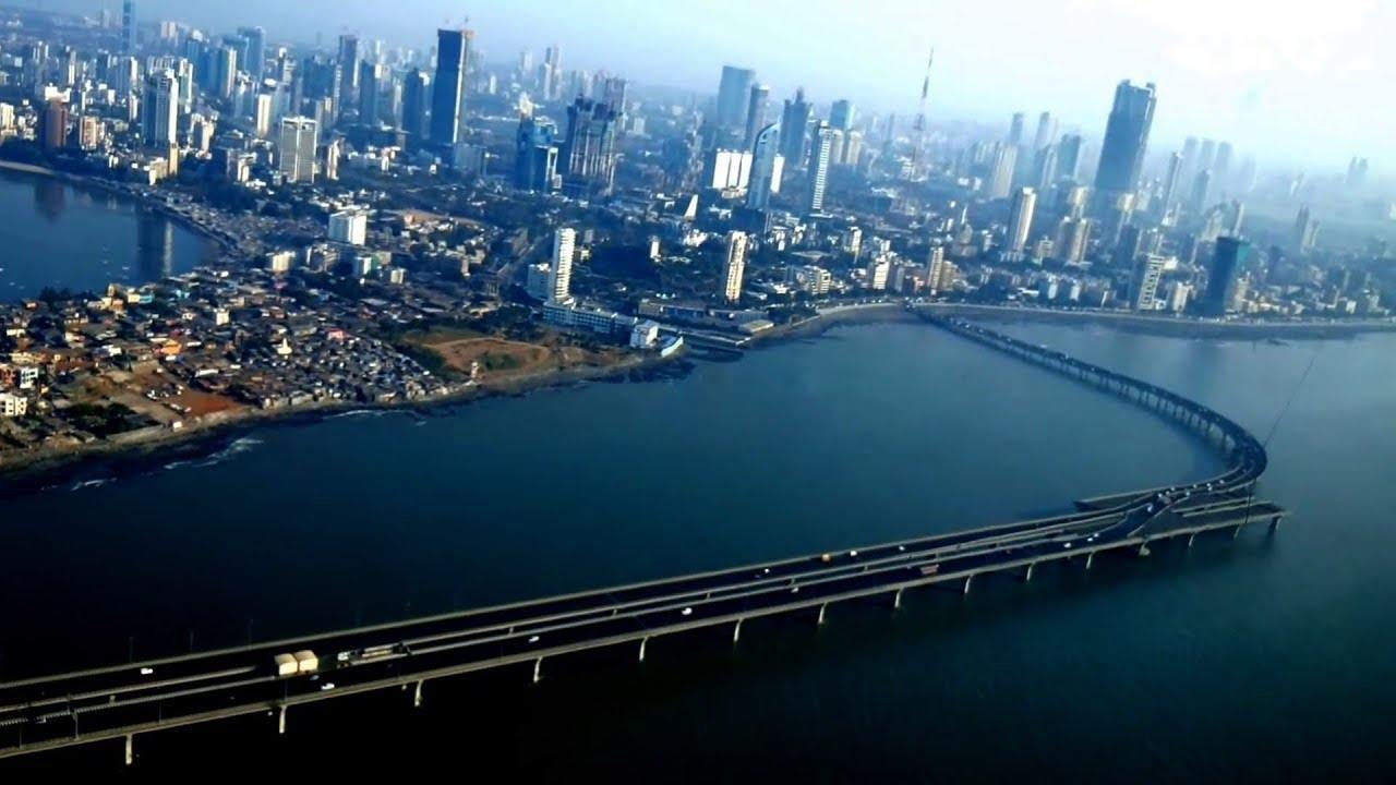 An aerial view of Mumbai
